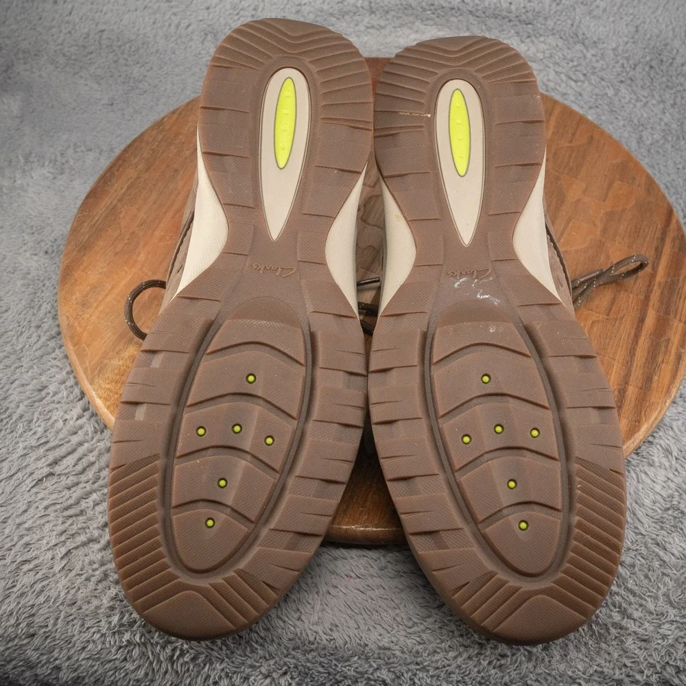 Clarks Wave Camp Brown Nubuck Leather Walking Shoes Mens 15 26115200